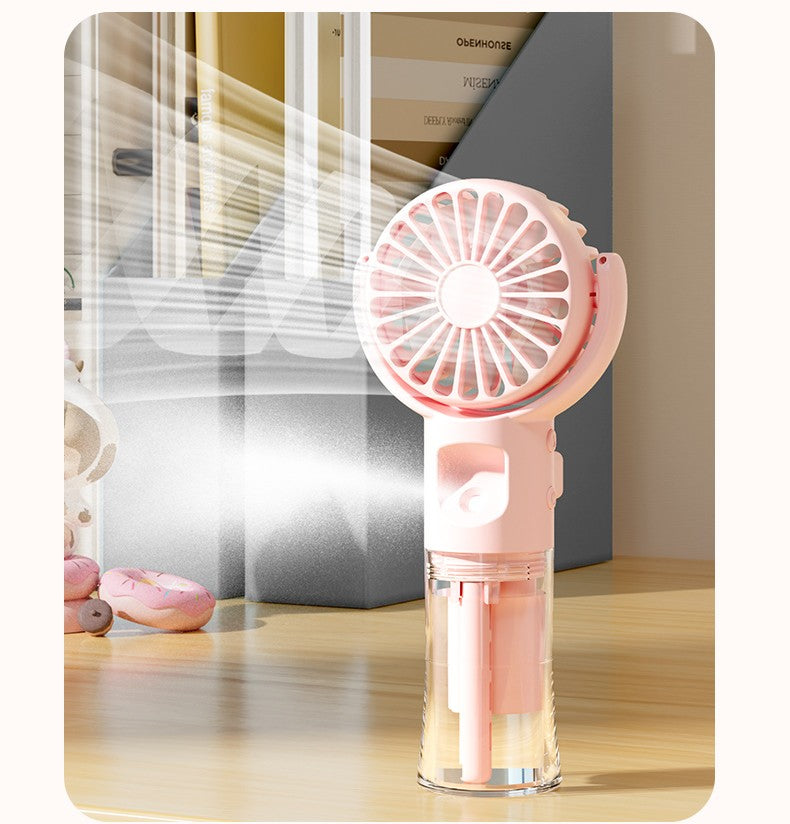 VENTILADOR DE MANO CON HUMIDIFICADOR